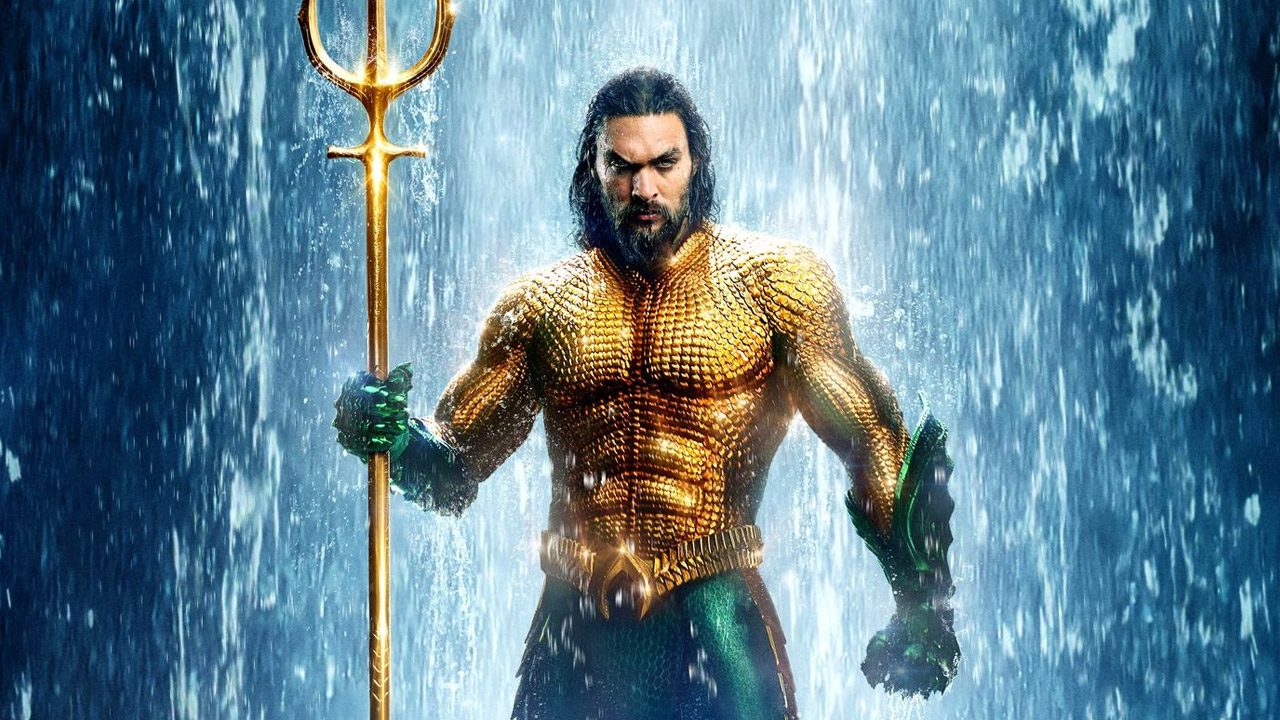 Aquaman con la voce di Francesco De Francesco che doppia Jason mamoa