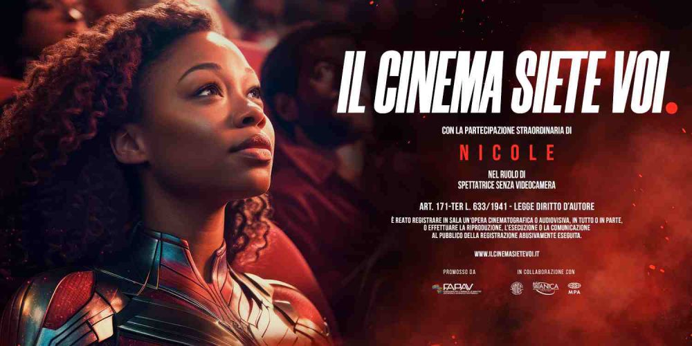 Il Cinema Siete Voi. è l’iniziativa di FAPAV contro il camcording con le voci di Alberto Angrisano e Christian Iansante