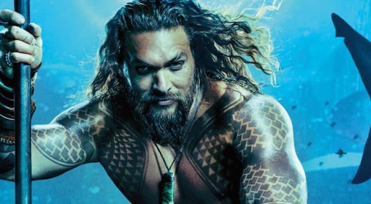 Aquaman con la voce di Francesco De Francesco che doppia Jason mamoa